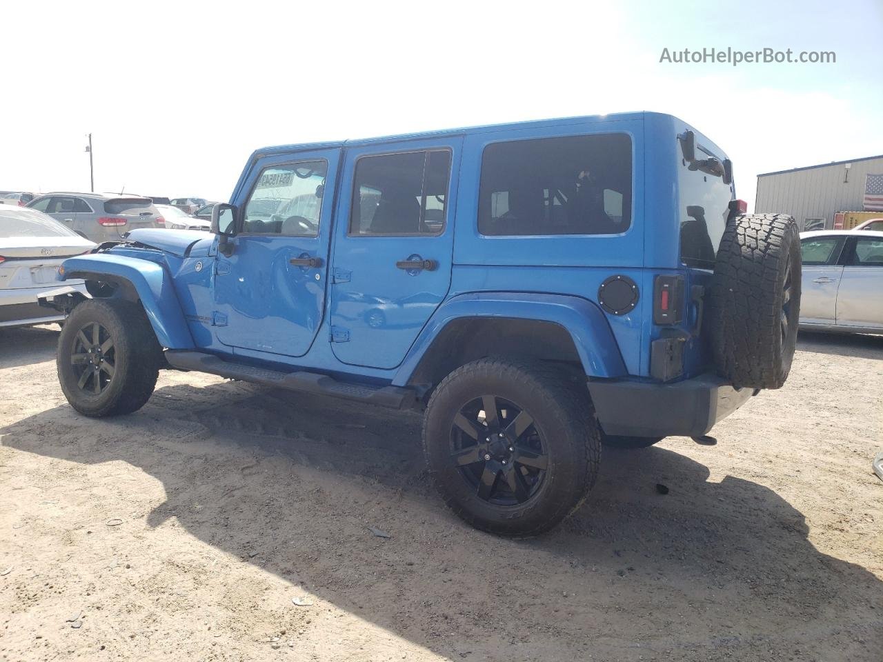 2014 Jeep Wrangler Unlimited Sahara Blue vin: 1C4BJWEG1EL310341