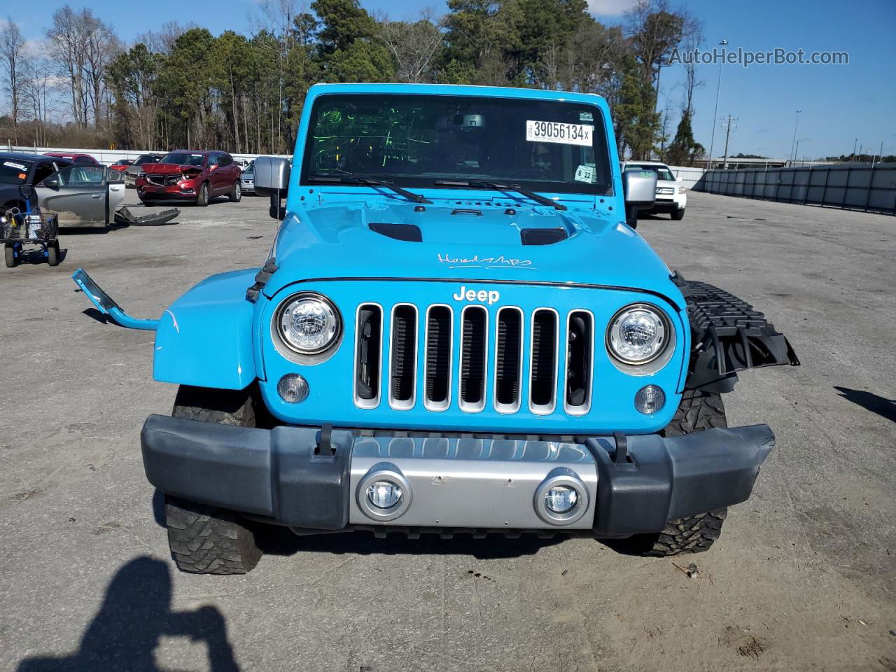 2017 Jeep Wrangler Unlimited Sahara Blue vin: 1C4BJWEG1HL701669