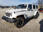 2014 Jeep Wrangler Unlimited Sahara White vin: 1C4BJWEG2EL210880