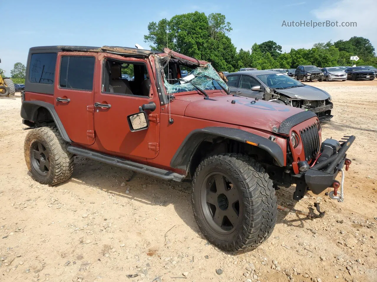 2014 Jeep Wrangler Unlimited Sahara Оранжевый vin: 1C4BJWEG2EL313426