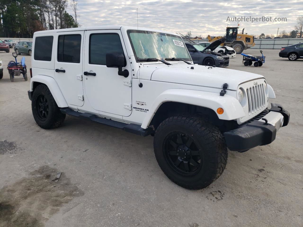 2017 Jeep Wrangler Unlimited Sahara Белый vin: 1C4BJWEG2HL669234