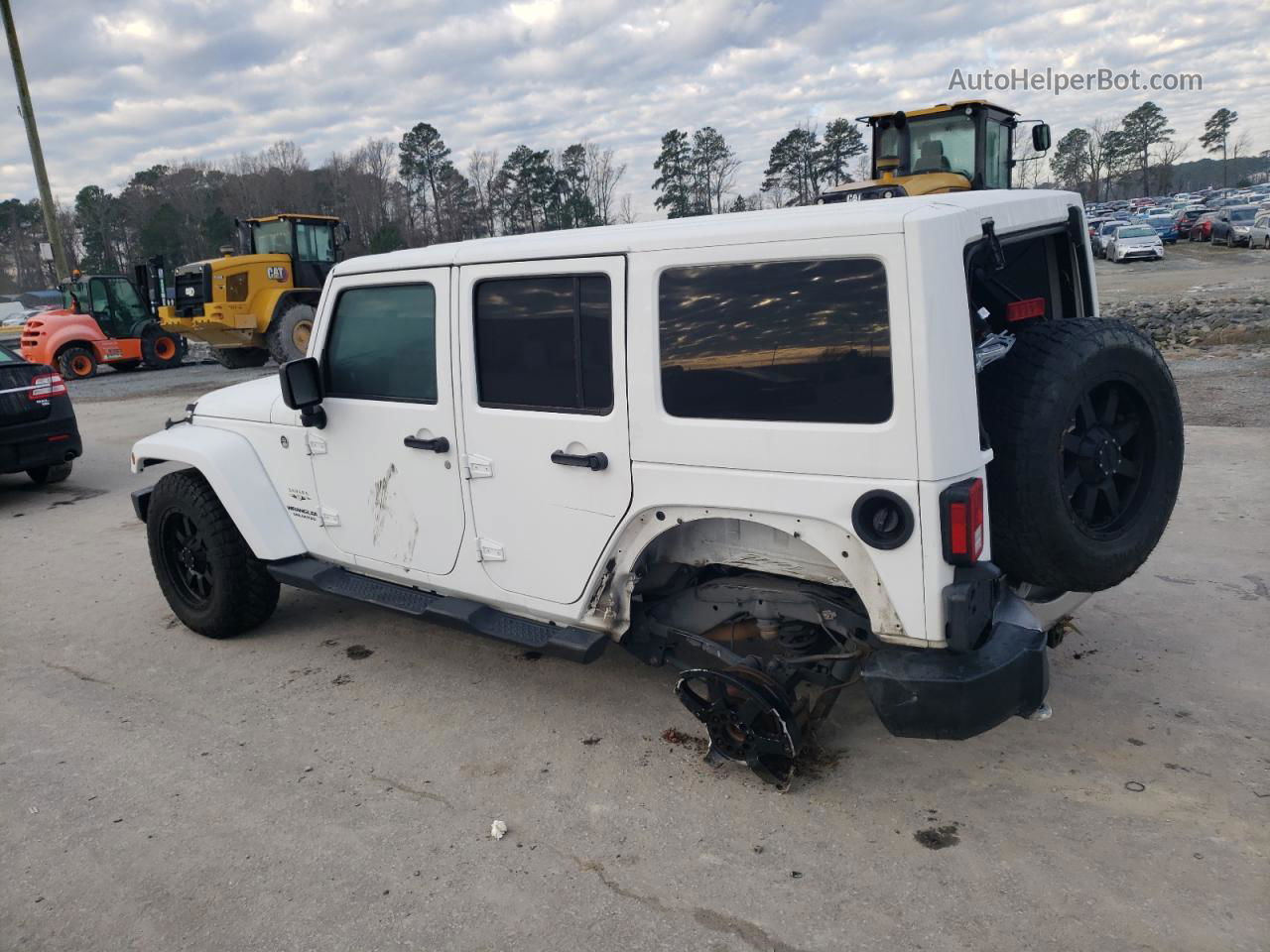 2017 Jeep Wrangler Unlimited Sahara White vin: 1C4BJWEG2HL669234