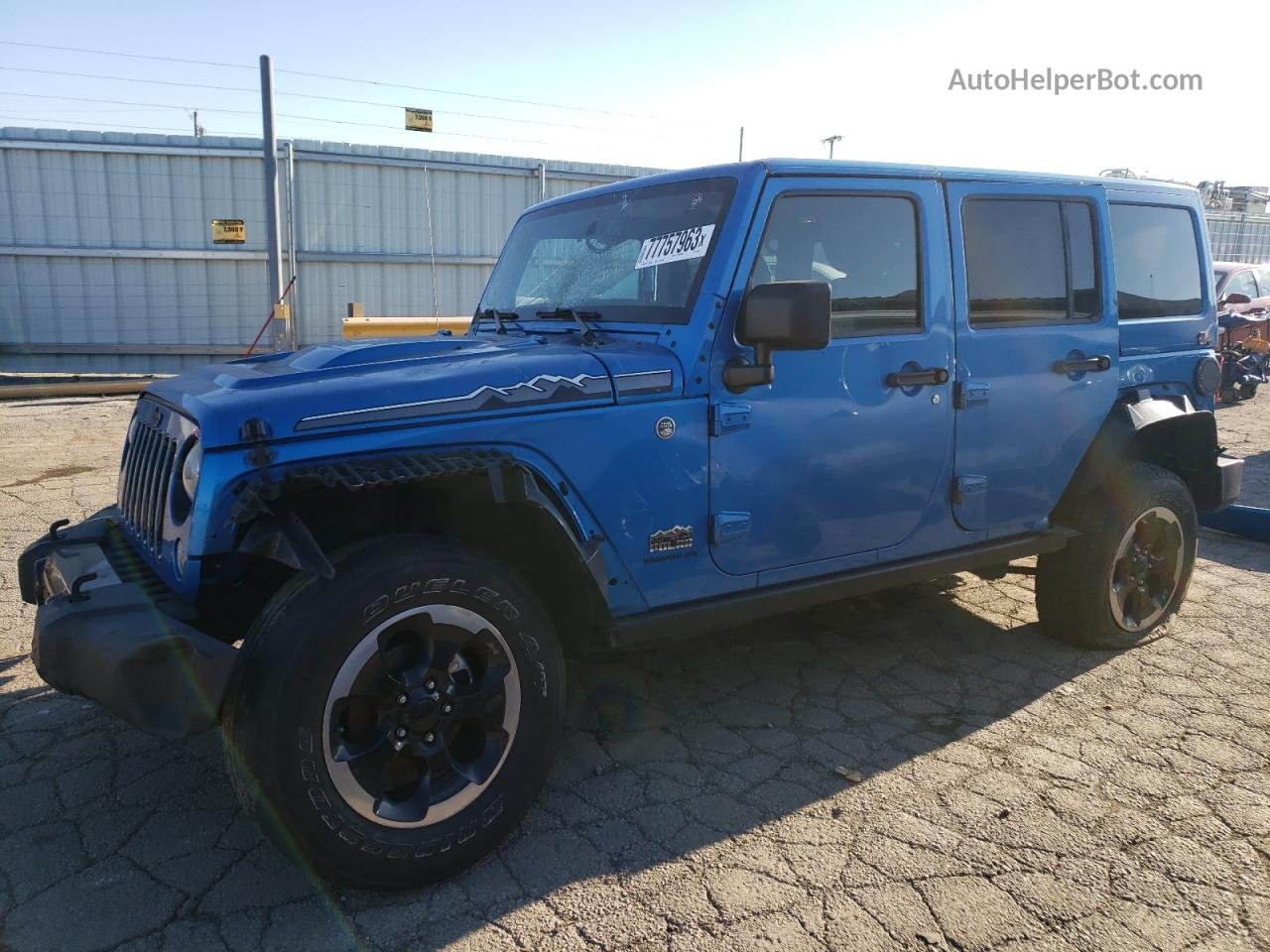 2014 Jeep Wrangler Unlimited Sahara Blue vin: 1C4BJWEG3EL187609