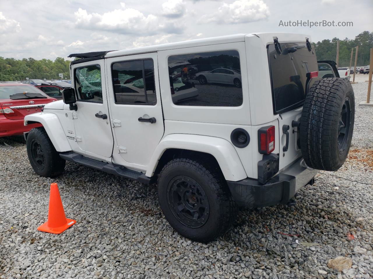 2017 Jeep Wrangler Unlimited Sahara White vin: 1C4BJWEG3HL634167