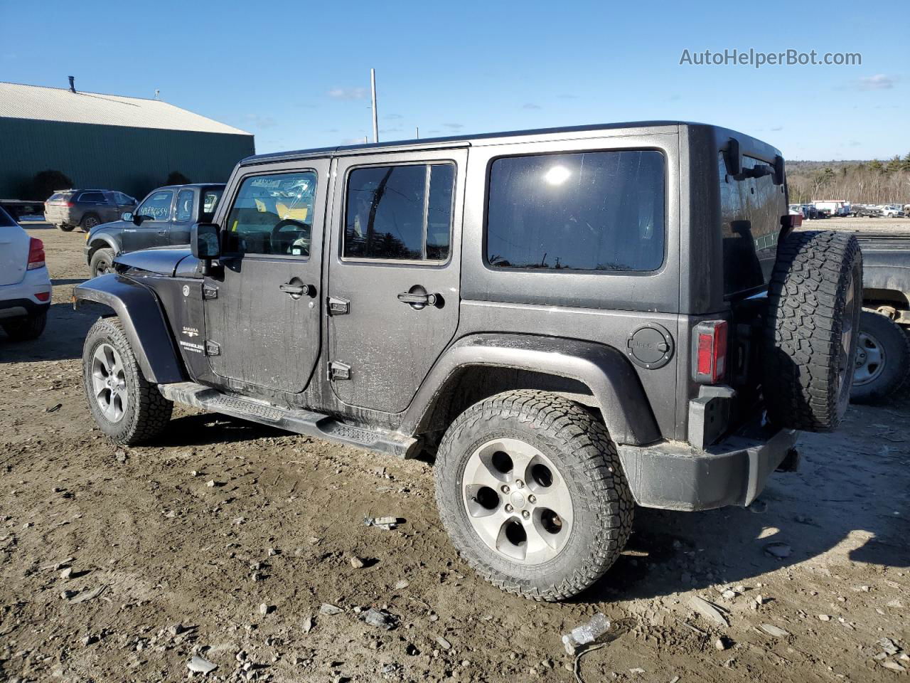 2017 Jeep Wrangler Unlimited Sahara Gray vin: 1C4BJWEG3HL724371