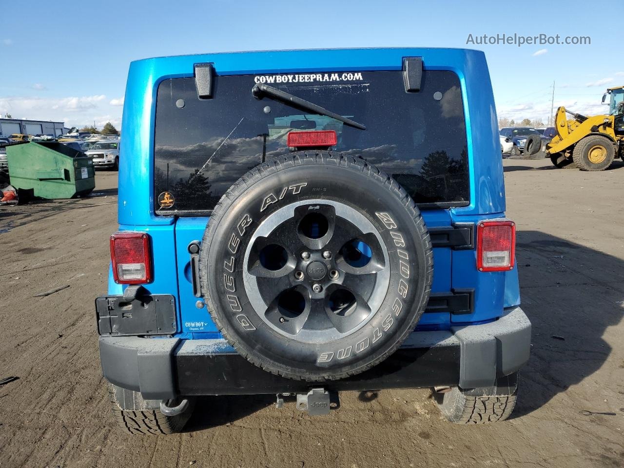 2014 Jeep Wrangler Unlimited Sahara Blue vin: 1C4BJWEG4EL236963