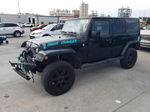 2014 Jeep Wrangler Unlimited Sahara Black vin: 1C4BJWEG4EL318191