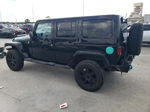 2014 Jeep Wrangler Unlimited Sahara Black vin: 1C4BJWEG4EL318191