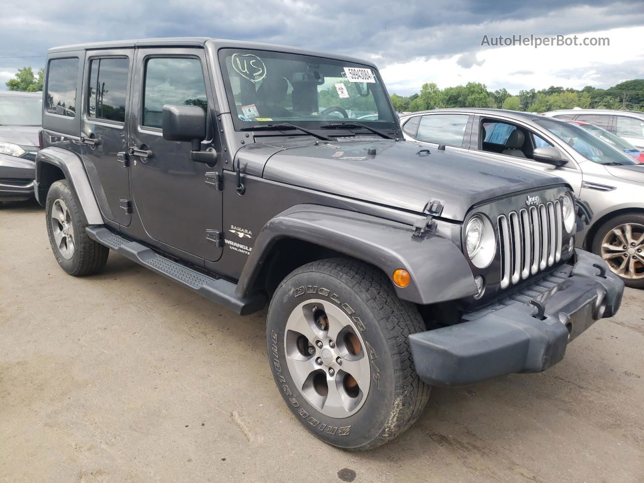 2017 Jeep Wrangler Unlimited Sahara Gray vin: 1C4BJWEG4HL532389