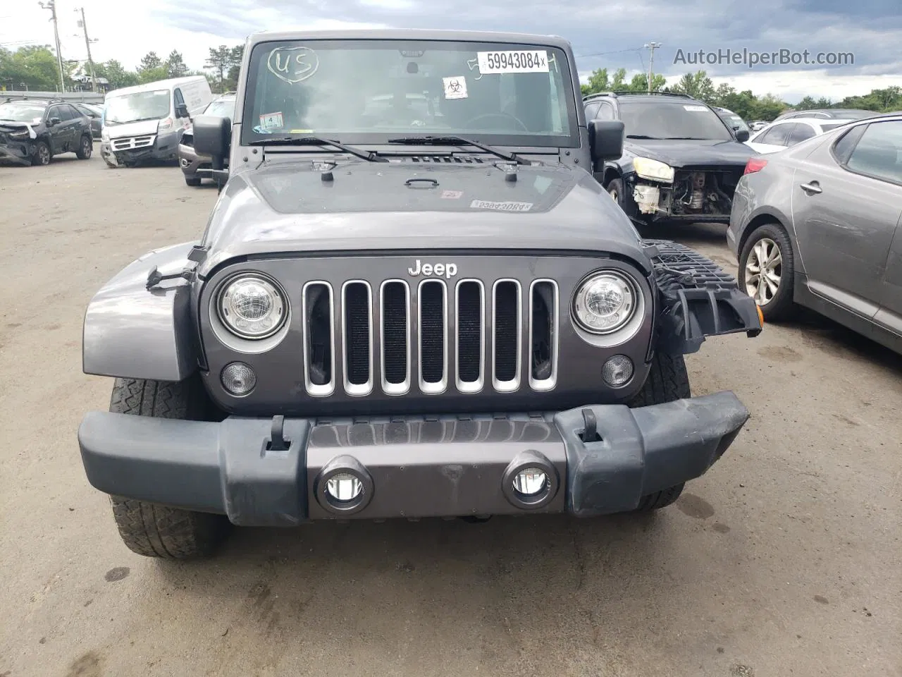 2017 Jeep Wrangler Unlimited Sahara Gray vin: 1C4BJWEG4HL532389