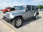 2014 Jeep Wrangler Unlimited Sahara Silver vin: 1C4BJWEG5EL103290