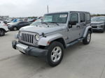 2014 Jeep Wrangler Unlimited Sahara Silver vin: 1C4BJWEG5EL103354