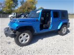 2014 Jeep Wrangler Unlimited Sahara Blue vin: 1C4BJWEG5EL207228