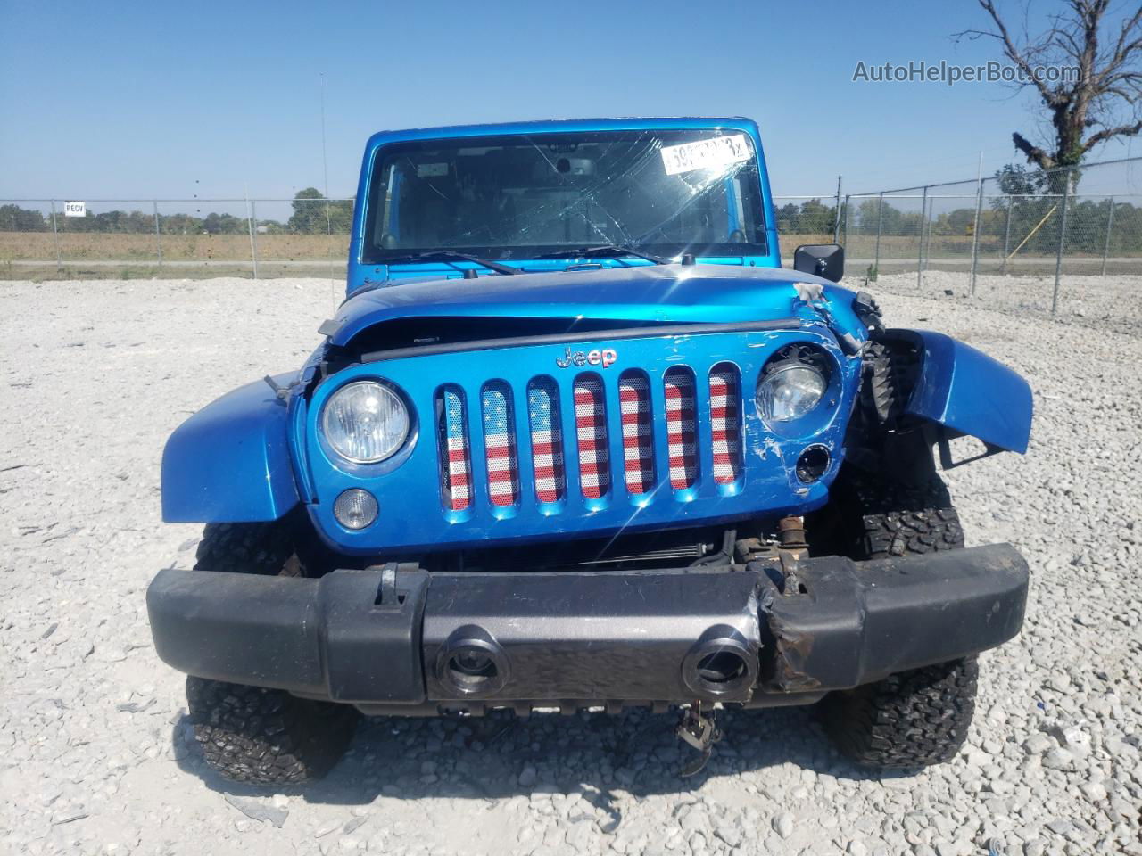 2014 Jeep Wrangler Unlimited Sahara Синий vin: 1C4BJWEG5EL207228