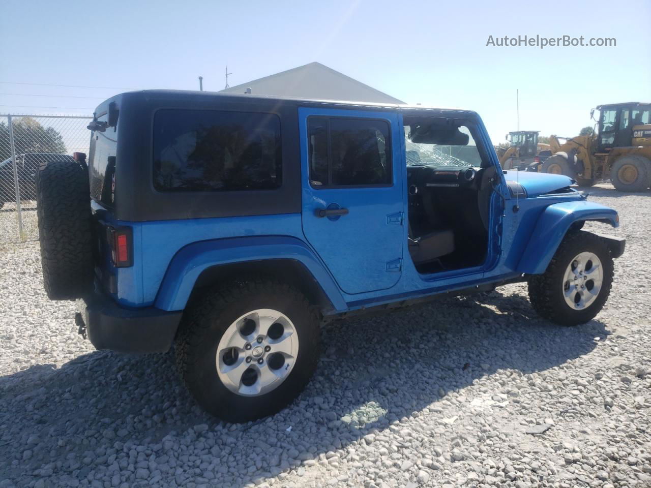 2014 Jeep Wrangler Unlimited Sahara Синий vin: 1C4BJWEG5EL207228