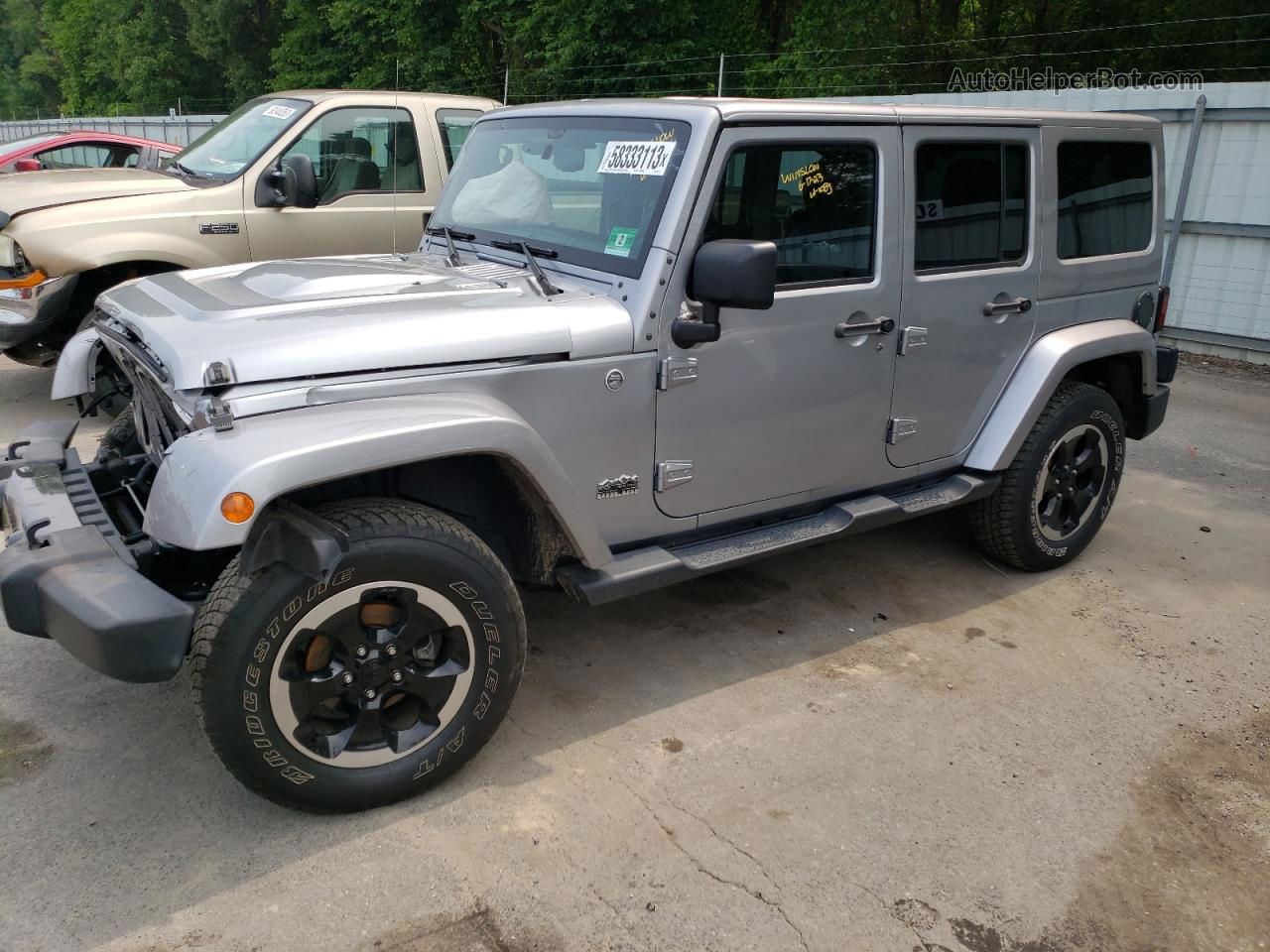 2014 Jeep Wrangler Unlimited Sahara Серебряный vin: 1C4BJWEG5EL220710