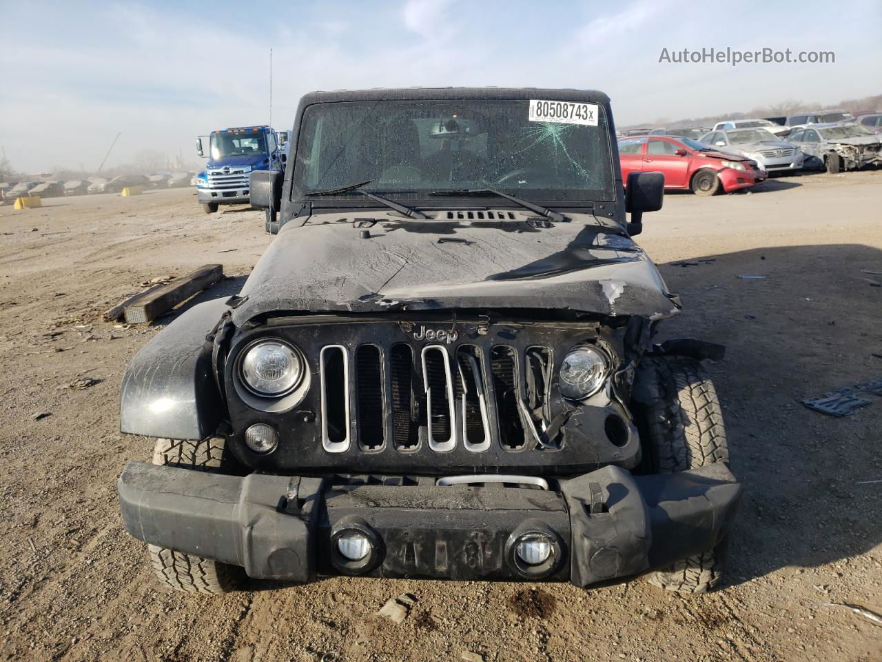 2017 Jeep Wrangler Unlimited Sahara Black vin: 1C4BJWEG5HL662844