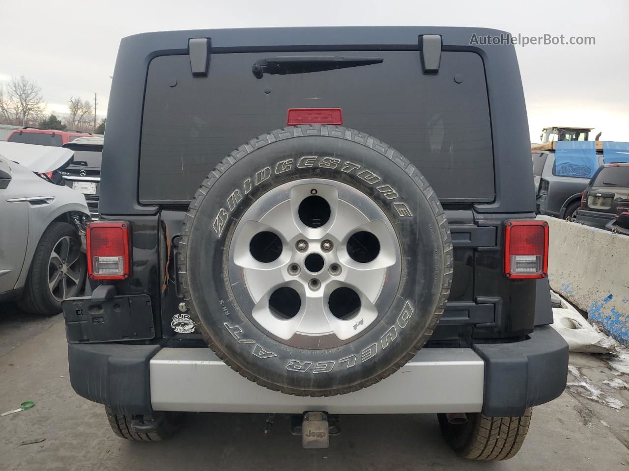 2014 Jeep Wrangler Unlimited Sahara Черный vin: 1C4BJWEG6EL146987