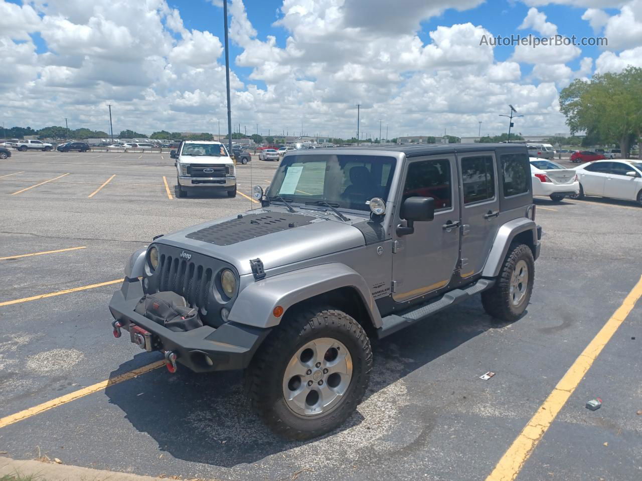 2014 Jeep Wrangler Unlimited Sahara Gray vin: 1C4BJWEG6EL168083