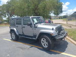 2014 Jeep Wrangler Unlimited Sahara Gray vin: 1C4BJWEG6EL168083