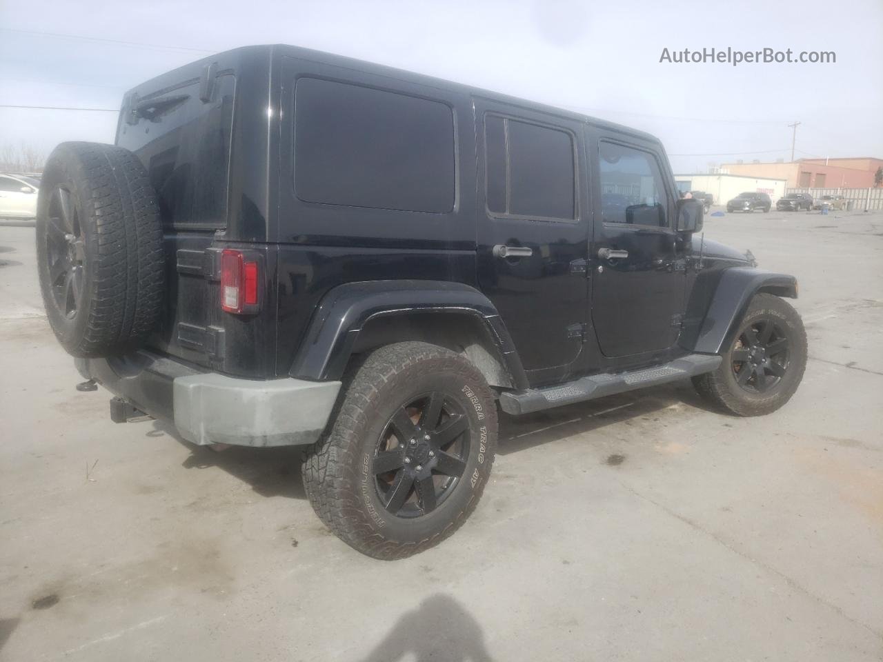 2014 Jeep Wrangler Unlimited Sahara Black vin: 1C4BJWEG6EL293956
