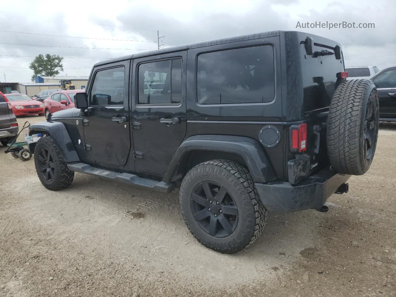 2014 Jeep Wrangler Unlimited Sahara Черный vin: 1C4BJWEG6EL325580