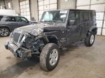 2017 Jeep Wrangler Unlimited Sahara Gray vin: 1C4BJWEG6HL553244