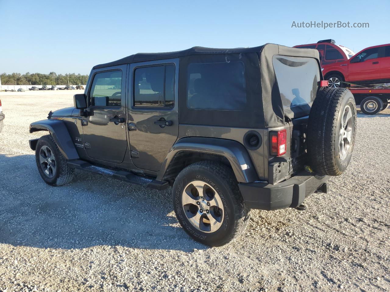 2017 Jeep Wrangler Unlimited Sahara Серый vin: 1C4BJWEG6HL567161