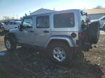 2014 Jeep Wrangler Unlimited Sahara Silver vin: 1C4BJWEG7EL114145