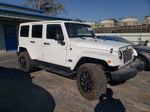 2014 Jeep Wrangler Unlimited Sahara White vin: 1C4BJWEG7EL182123