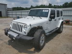 2014 Jeep Wrangler Unlimited Sahara White vin: 1C4BJWEG7EL195793