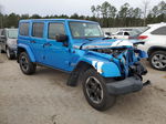 2014 Jeep Wrangler Unlimited Sahara Синий vin: 1C4BJWEG7EL246273