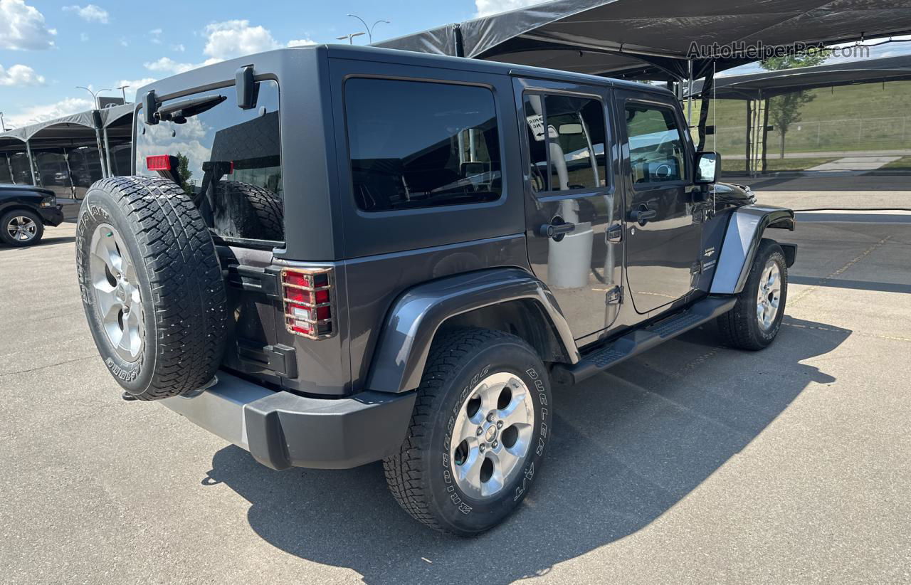 2014 Jeep Wrangler Unlimited Sahara Угольный vin: 1C4BJWEG7EL267561