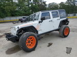 2014 Jeep Wrangler Unlimited Sahara White vin: 1C4BJWEG7EL310733