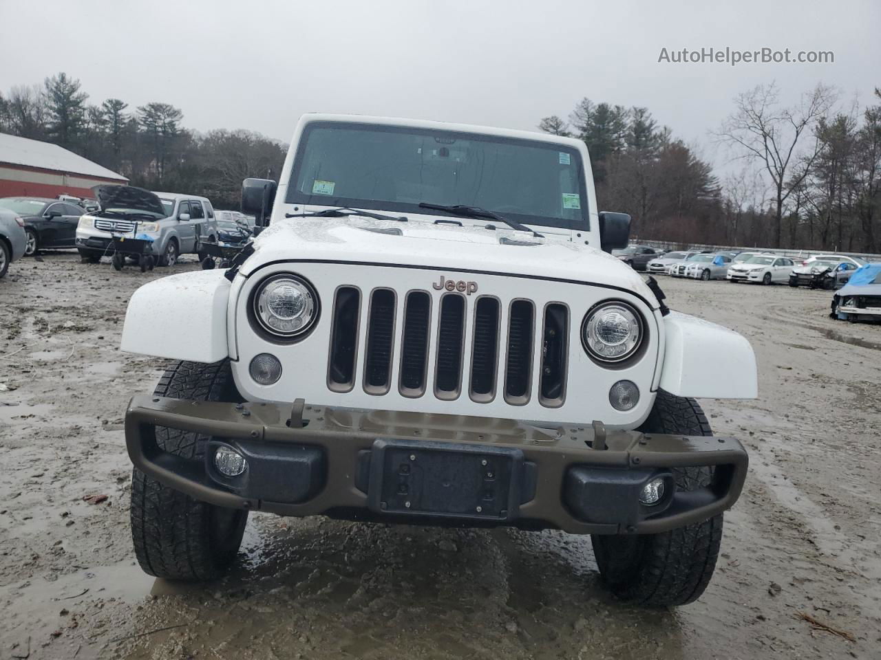 2017 Jeep Wrangler Unlimited Sahara White vin: 1C4BJWEG7HL504926