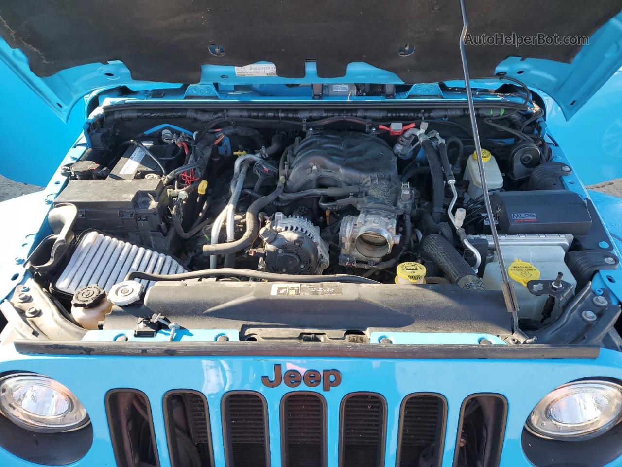 2017 Jeep Wrangler Unlimited Sahara Blue vin: 1C4BJWEG7HL597351