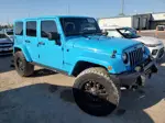 2017 Jeep Wrangler Unlimited Sahara Blue vin: 1C4BJWEG7HL597351