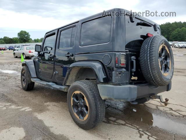 2014 Jeep Wrangler Unlimited Sahara Black vin: 1C4BJWEG8EL186522