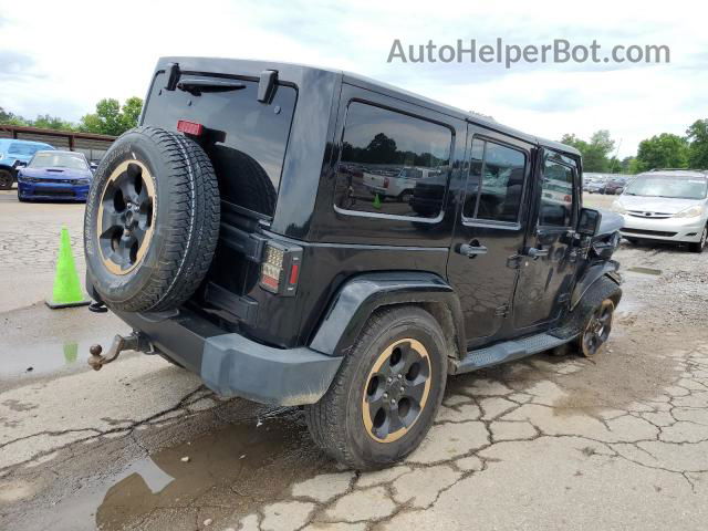 2014 Jeep Wrangler Unlimited Sahara Черный vin: 1C4BJWEG8EL186522