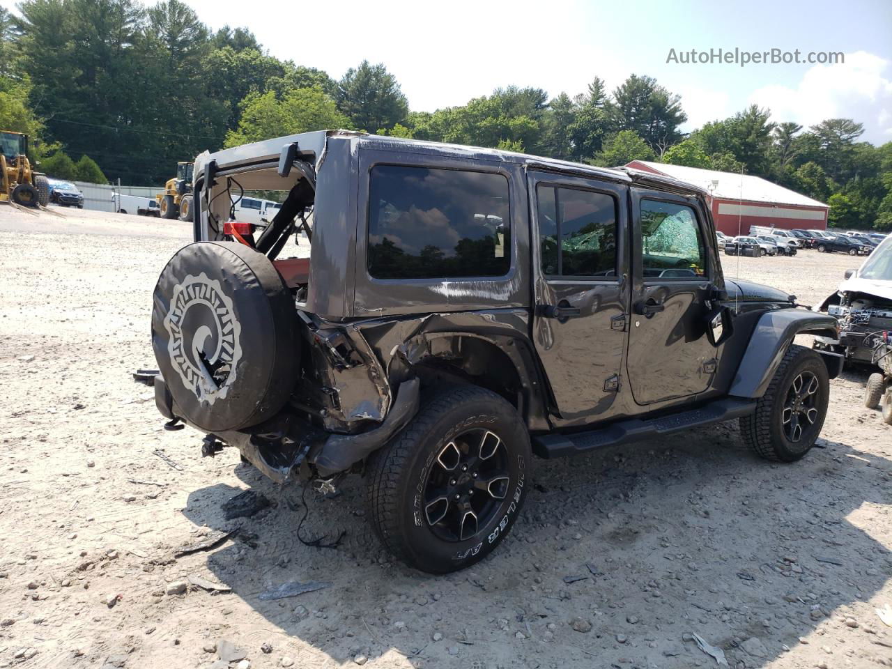 2017 Jeep Wrangler Unlimited Sahara Gray vin: 1C4BJWEG8HL711521