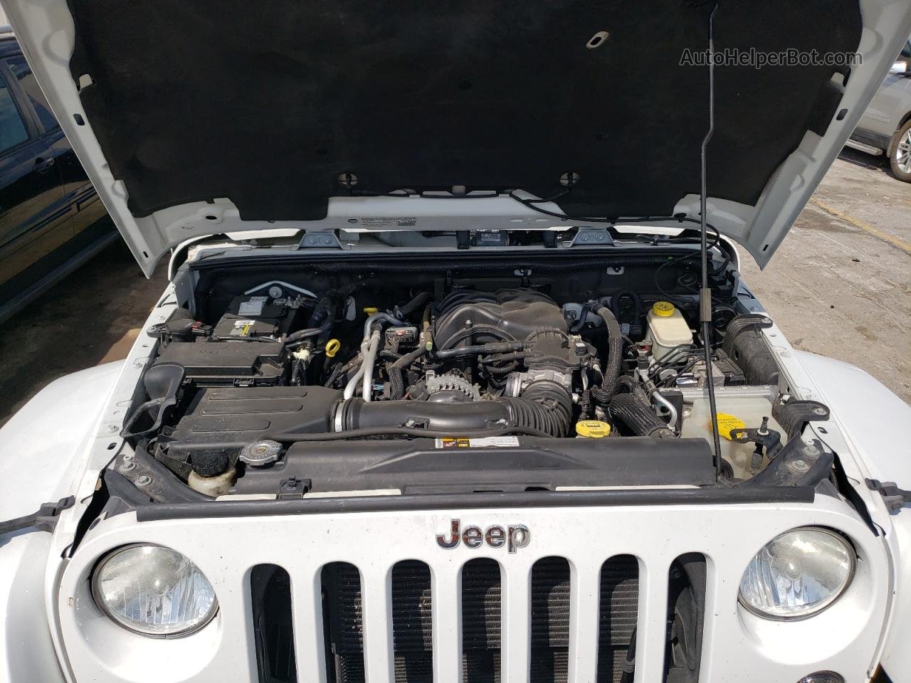 2014 Jeep Wrangler Unlimited Sahara Белый vin: 1C4BJWEG9EL186576