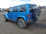 2014 Jeep Wrangler Unlimited Sahara Blue vin: 1C4BJWEG9EL276830