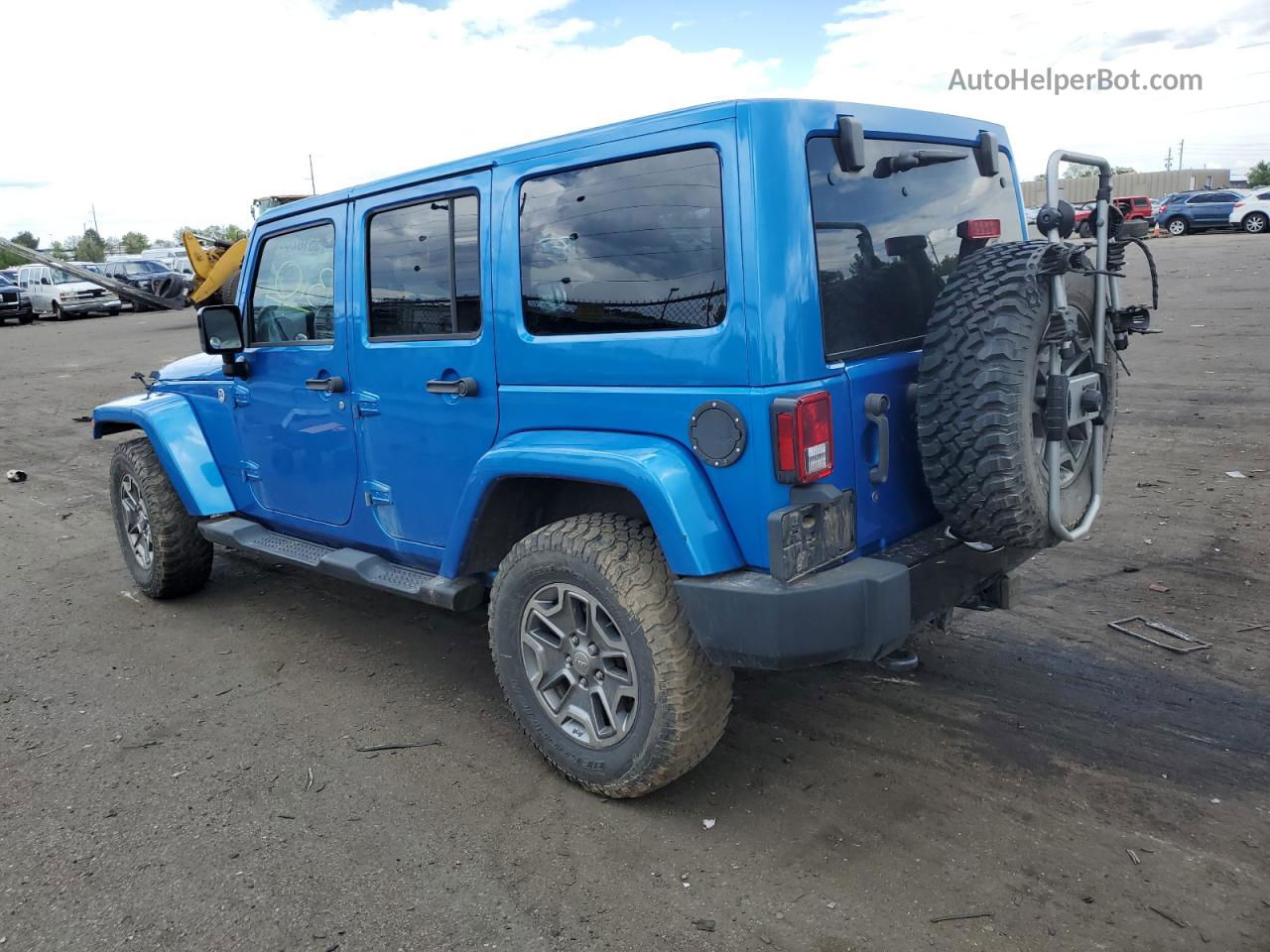 2014 Jeep Wrangler Unlimited Sahara Blue vin: 1C4BJWEG9EL276830