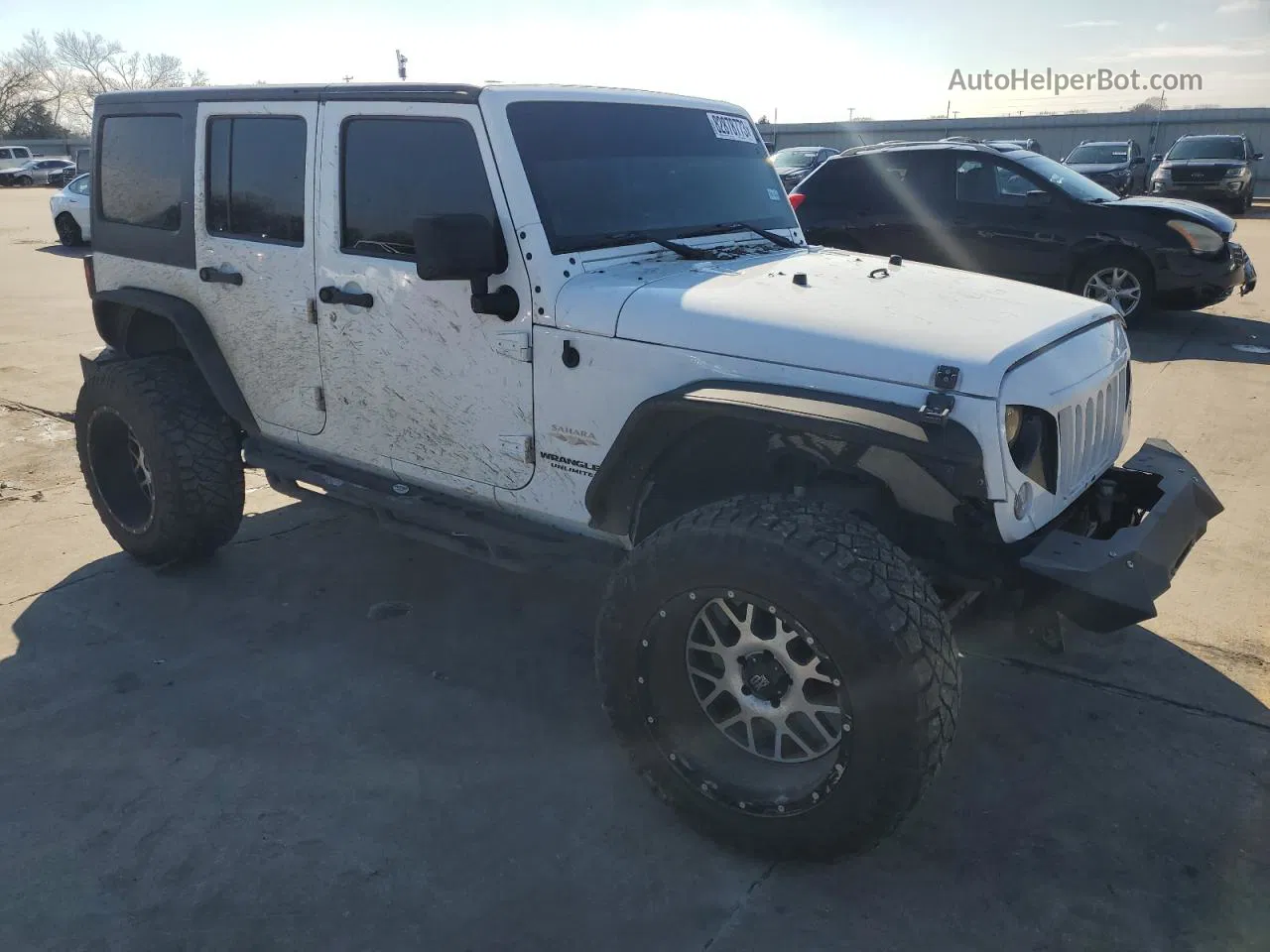 2014 Jeep Wrangler Unlimited Sahara Белый vin: 1C4BJWEG9EL293224