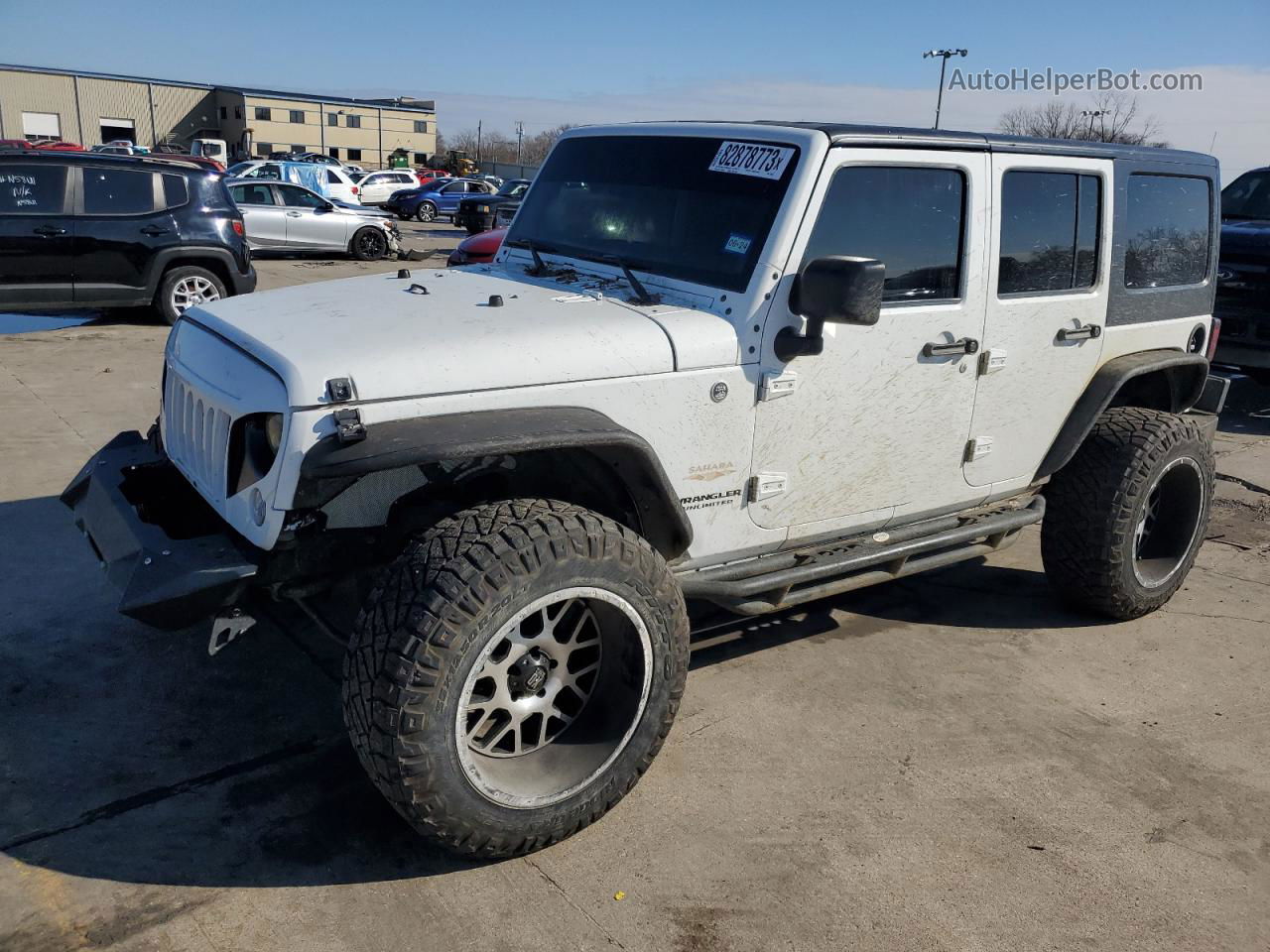 2014 Jeep Wrangler Unlimited Sahara Белый vin: 1C4BJWEG9EL293224