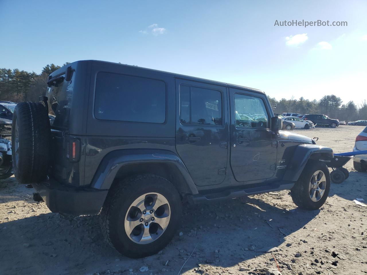 2017 Jeep Wrangler Unlimited Sahara Серый vin: 1C4BJWEG9HL515796