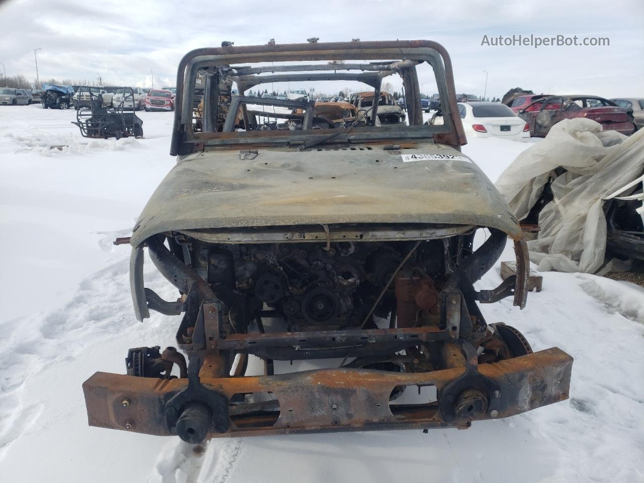 2014 Jeep Wrangler Unlimited Sahara Пожар vin: 1C4BJWEGXEL109098