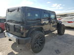 2014 Jeep Wrangler Unlimited Sahara Black vin: 1C4BJWEGXEL200338