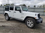 2014 Jeep Wrangler Unlimited Sahara White vin: 1C4BJWEGXEL306188