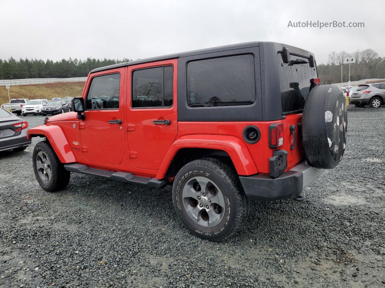 2014 Jeep Wrangler Unlimited Sahara Красный vin: 1C4BJWEGXEL326649